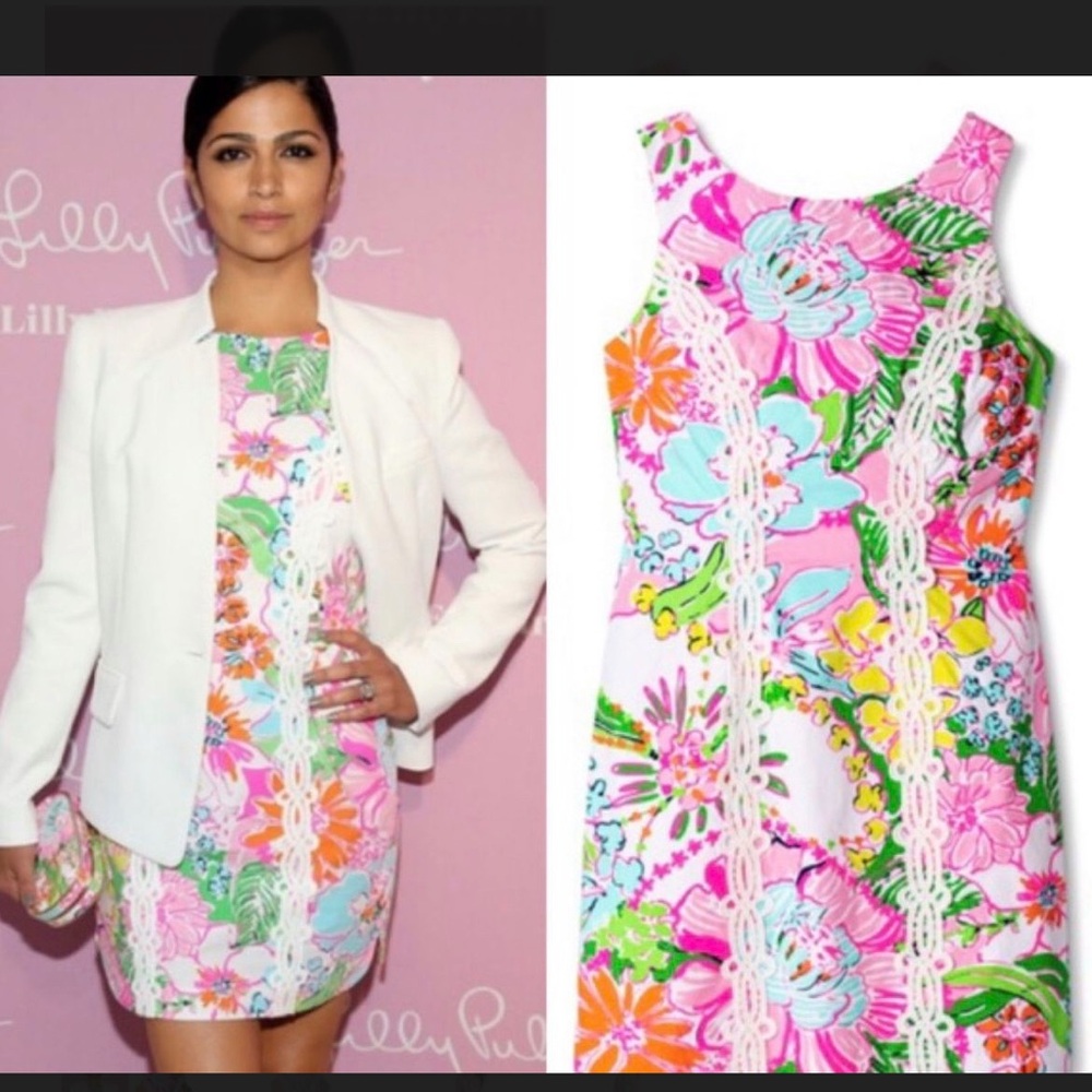 Lilly Pulitzer x Target Pink Nosey Posey Sleeveless Shift Dress Size 2